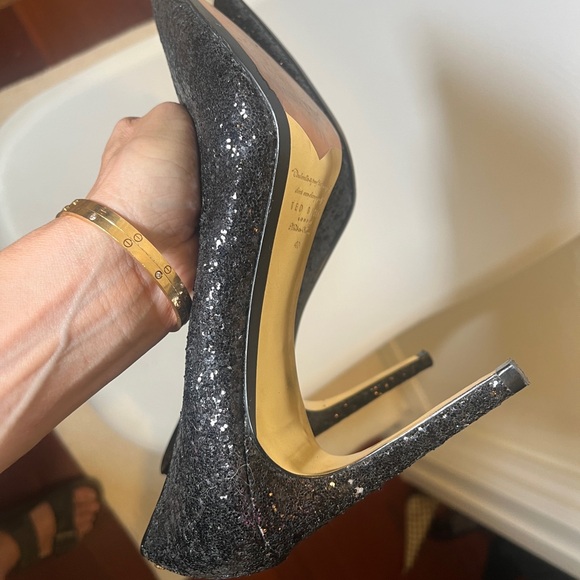 Ted Baker Black sparkly Stillettos size 40 beautiful condition inside and out - Picture 12 of 16